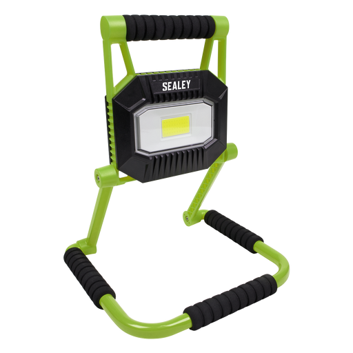 Sealey - LEDFL20W 20W COB LED Rechargeable Portable Floodlight - Fold Flat Lighting & Power Sealey - Sparks Warehouse