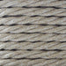 1.5mm Core Decorative Braided Fabric Flex  - 1 Metre Length  - LINEN TWIST