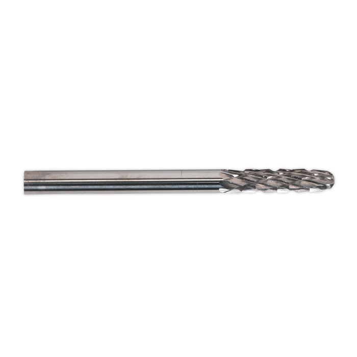 Sealey - MCB002 Micro Carbide Burr Ball Nosed Cylinder 3mm Pack of 3 Consumables Sealey - Sparks Warehouse