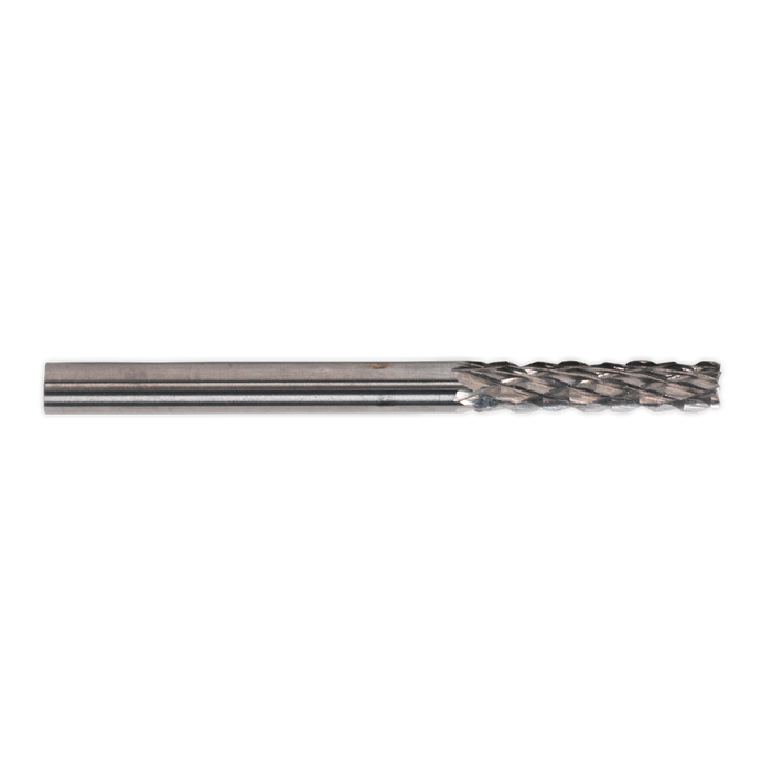Sealey - MCB003 Micro Carbide Burr Cylinder with End Cutter 3mm Pack of 3 Consumables Sealey - Sparks Warehouse