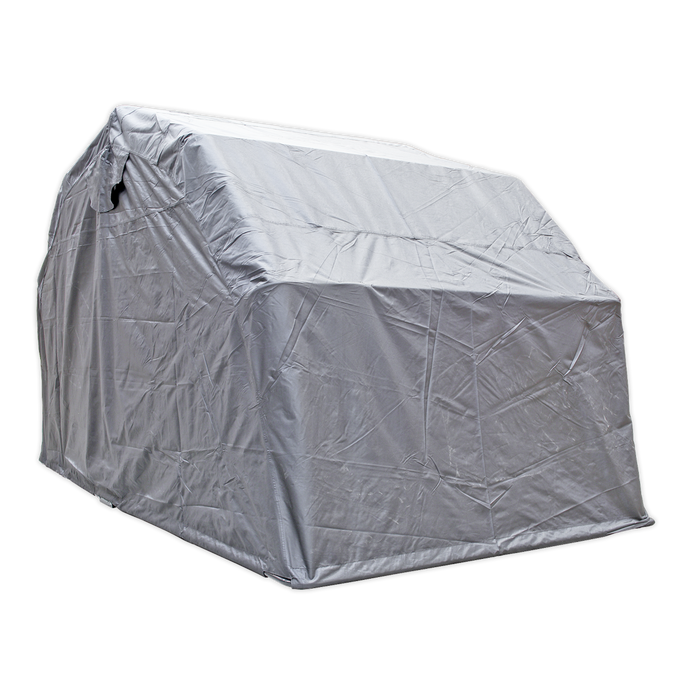 Sealey - MCS02 Vehicle Storage Shelter Medium 3400 x 1800 x 1900mm Motorcycle Tools Sealey - Sparks Warehouse