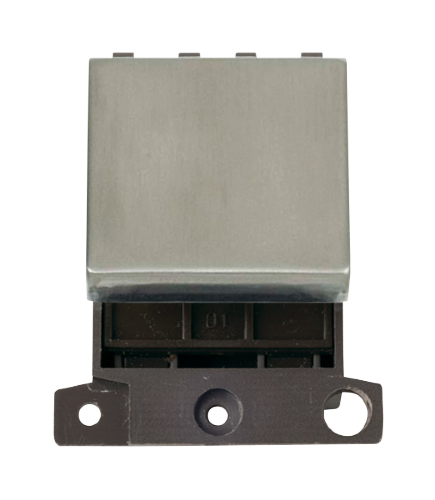 Scolmore MD032SS - 32A DP Ingot Switch Module - Stainless Steel MiniGrid Scolmore - Sparks Warehouse
