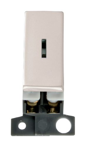 Scolmore MD046PN - 13A Resistive DP Ingot Keyswitch - Pearl Nickel MiniGrid Scolmore - Sparks Warehouse