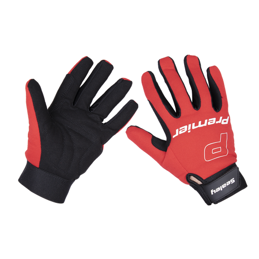 Sealey - MG796XL Mechanic's Gloves Padded Palm - Extra Large Pair Safety Products Sealey - Sparks Warehouse