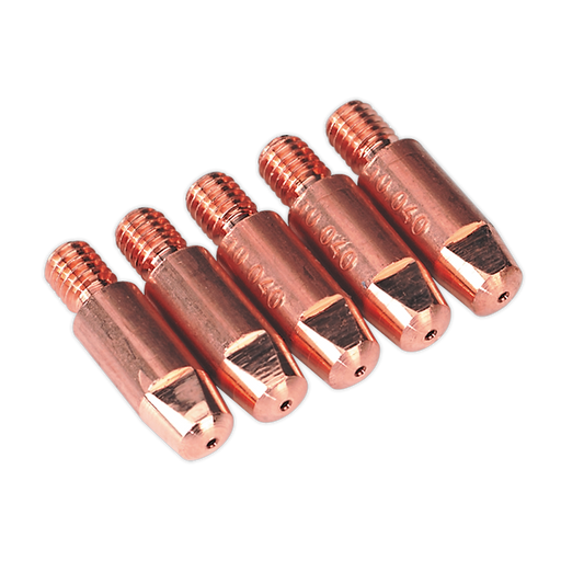 Sealey - MIG921 Contact Tip 1mm Aluminium MB25/36 Pack of 5 Consumables Sealey - Sparks Warehouse