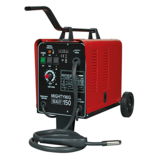 Sealey - MIGHTYMIG150 Professional Gas/No-Gas MIG Welder 150Amp 230V Welding & Cutting Sealey - Sparks Warehouse