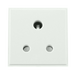 Scolmore MM038WH - 5A Round Pin New Media Socket - White New Media Scolmore - Sparks Warehouse