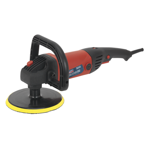 Sealey - MS875PS Sander/Polisher Ø180mm Variable Speed 1200W/230V Electric Power Tools Sealey - Sparks Warehouse