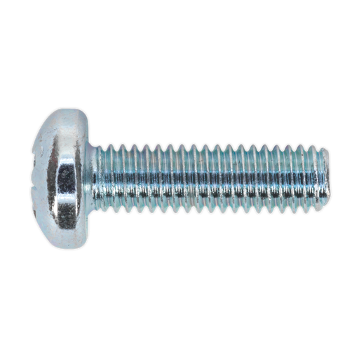 Sealey - MSP620 Machine Screw M6 x 20mm Pan Head Pozi Zinc DIN 7985z Pack of 50 Consumables Sealey - Sparks Warehouse