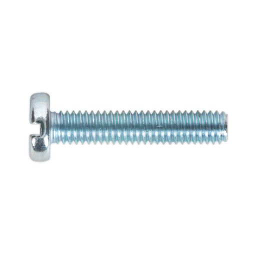 Sealey - MSS420 Machine Screw M4 x 20mm Pan Head Slot Zinc DIN 85 Pack of 50 Consumables Sealey - Sparks Warehouse