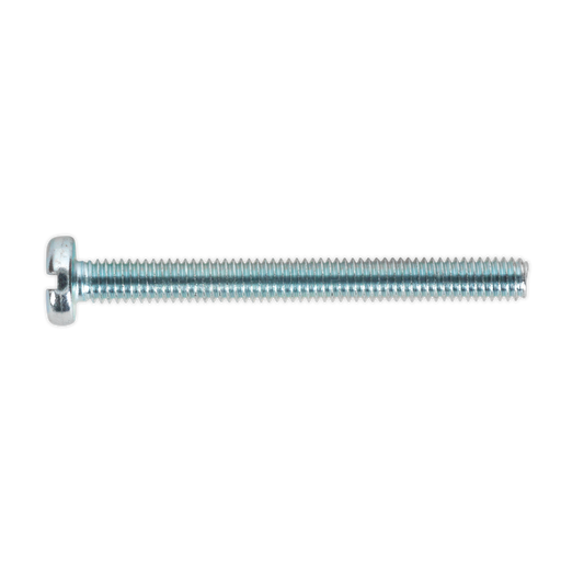 Sealey - MSS440 Machine Screw M4 x 40mm Pan Head Slot Zinc DIN 85 Pack of 50 Consumables Sealey - Sparks Warehouse