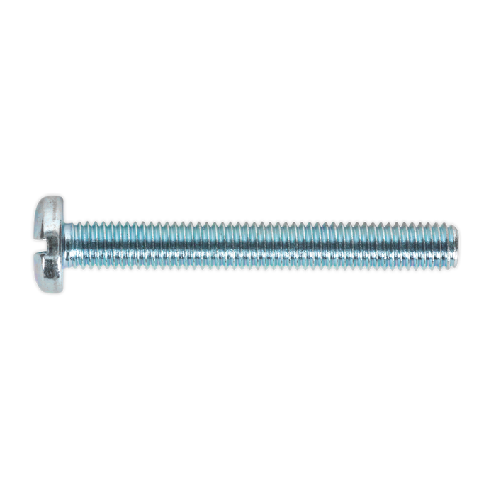 Sealey - MSS550 Machine Screw M5 x 50mm Pan Head Slot Zinc DIN 85 Pack of 50 Consumables Sealey - Sparks Warehouse