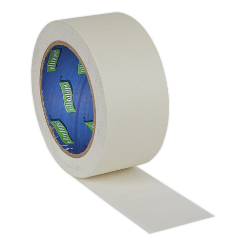 Sealey - MTG48P Masking Tape General Purpose 48mm x 50m 60°C Consumables Sealey - Sparks Warehouse