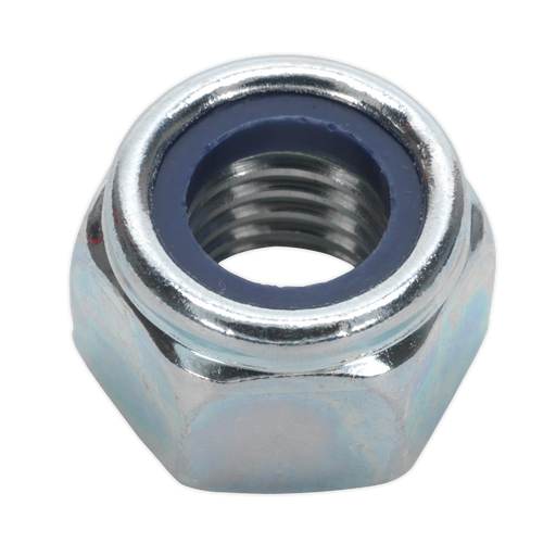 Sealey - NLN12 Nylon Lock Nut M12 Zinc DIN 982 Pack of 25 Consumables Sealey - Sparks Warehouse