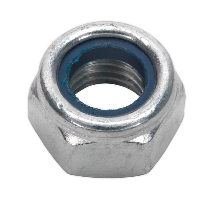 Sealey - NLN14 Nylon Lock Nut M14 Zinc DIN 982 Pack of 25 Consumables Sealey - Sparks Warehouse