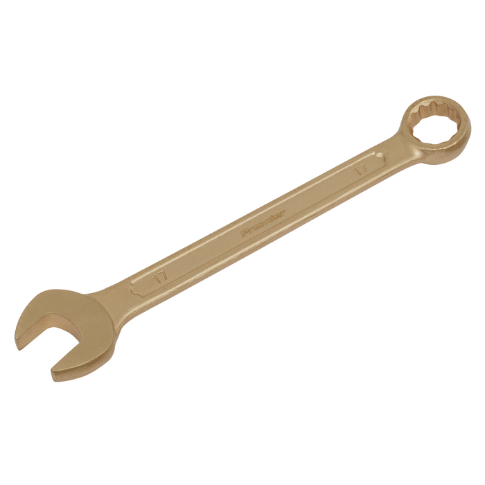 Sealey - NS008 Combination Spanner 17mm Non-Sparking Hand Tools Sealey - Sparks Warehouse