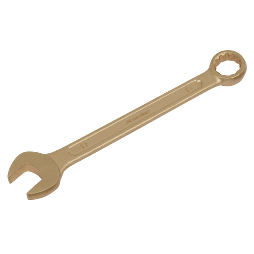 Sealey - NS008 Combination Spanner 17mm Non-Sparking Hand Tools Sealey - Sparks Warehouse