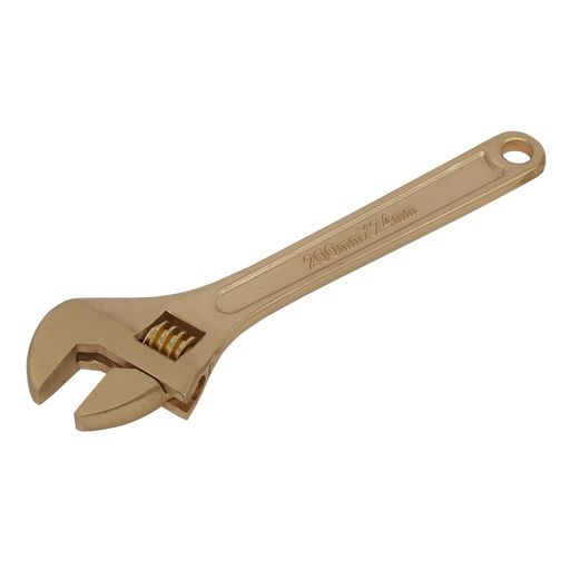 Sealey - NS066 Adjustable Wrench 200mm Non-Sparking Hand Tools Sealey - Sparks Warehouse