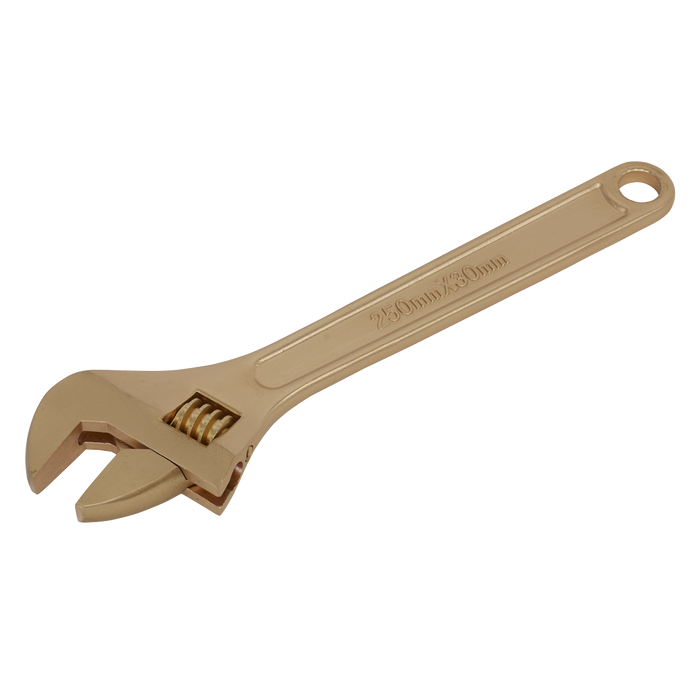 Sealey - NS067 Adjustable Wrench 250mm Non-Sparking Hand Tools Sealey - Sparks Warehouse