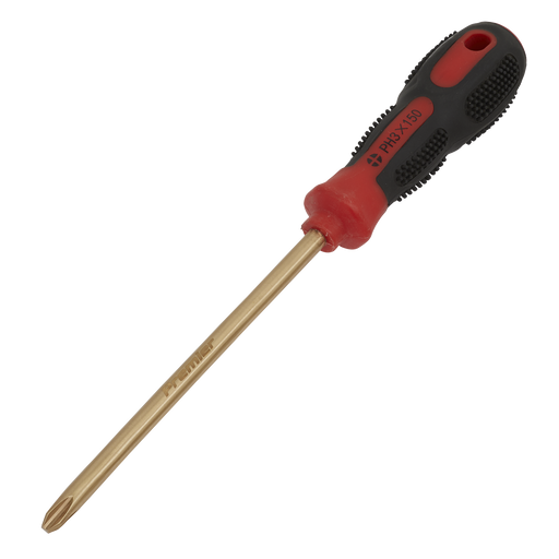 Sealey - NS098 Screwdriver Phillips #3 x 150mm Non-Sparking Hand Tools Sealey - Sparks Warehouse