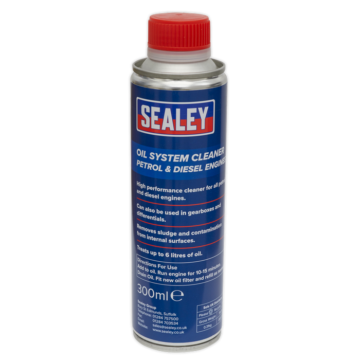 Sealey - OSCL300 Oil System Cleaner 300ml - Petrol & Diesel Engines Consumables Sealey - Sparks Warehouse