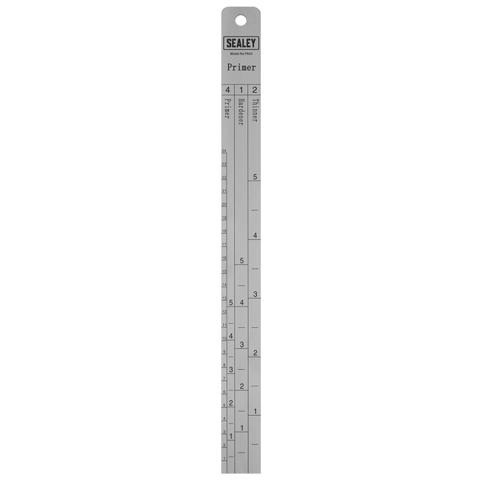 Sealey - Aluminium Paint Measuring Stick 2:1/4:1 Bodyshop Sealey - Sparks Warehouse