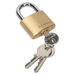 Sealey - PL101 Brass Body Padlock 40mm Storage & Workstations Sealey - Sparks Warehouse