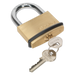 Sealey - PL203 Brass Body Padlock 60mm Storage & Workstations Sealey - Sparks Warehouse