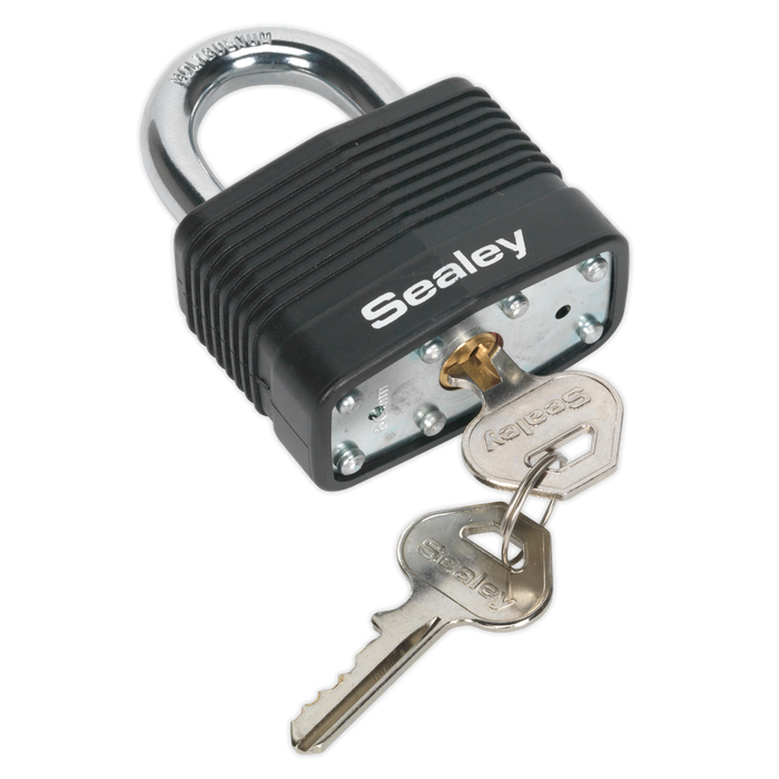 Sealey - PL302 Steel Body Padlock 50mm Storage & Workstations Sealey - Sparks Warehouse