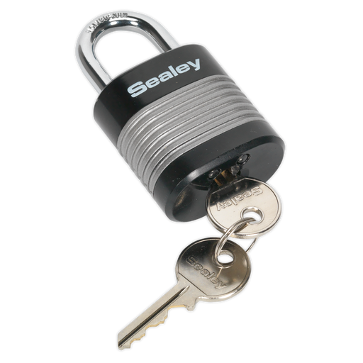 Sealey - PL401 Zinc Coated Steel Body Padlock 44mm Storage & Workstations Sealey - Sparks Warehouse