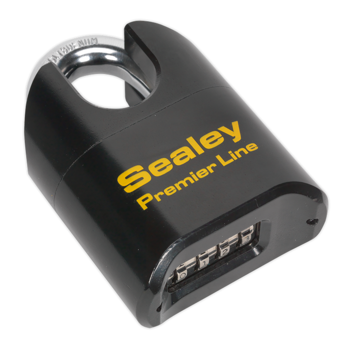 Sealey - PL603S Steel Body Combination Padlock Shrouded Shackle 62mm Storage & Workstations Sealey - Sparks Warehouse