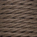 1.5mm Core Decorative Braided Fabric Flex  - 1 Metre Length  - POLY BROWN TWIST