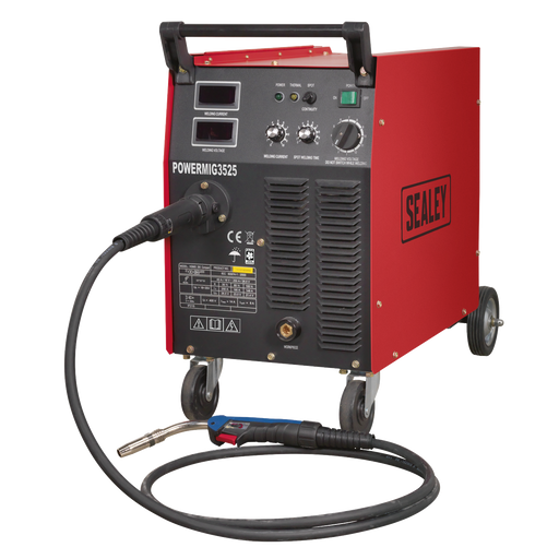 Sealey - POWERMIG3525 Professional MIG Welder 250A 415V 3ph with Binzel® Euro Torch Welding & Cutting Sealey - Sparks Warehouse