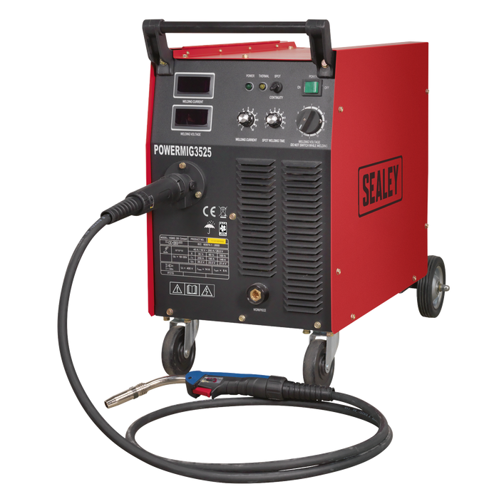 Sealey - POWERMIG3525 Professional MIG Welder 250A 415V 3ph with Binzel® Euro Torch Welding & Cutting Sealey - Sparks Warehouse