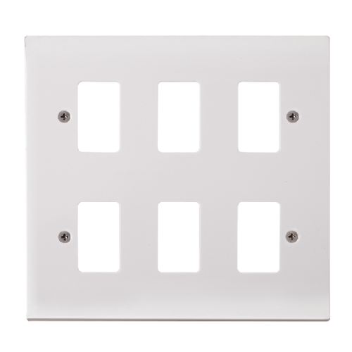 Scolmore PRW20506 - 6 Gang GridPro® Frontplate GridPro Scolmore - Sparks Warehouse