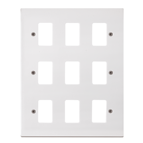 Scolmore PRW20509 - 9 Gang GridPro® Frontplate GridPro Scolmore - Sparks Warehouse