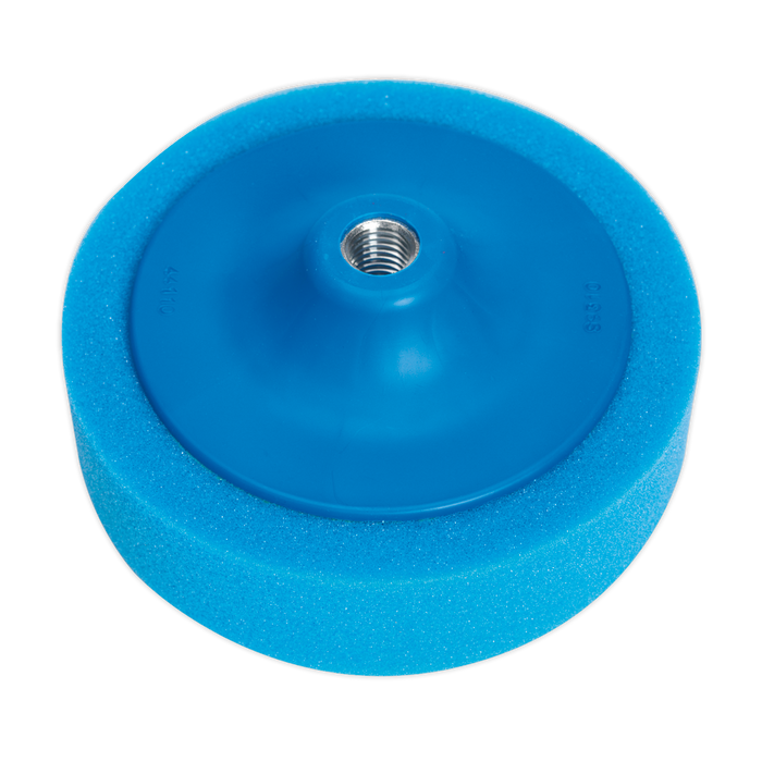 Sealey - PTC/CH/5/8-B Buffing & Polishing Foam Head Ø150 x 50mm 5/8"UNC Blue/Medium Consumables Sealey - Sparks Warehouse