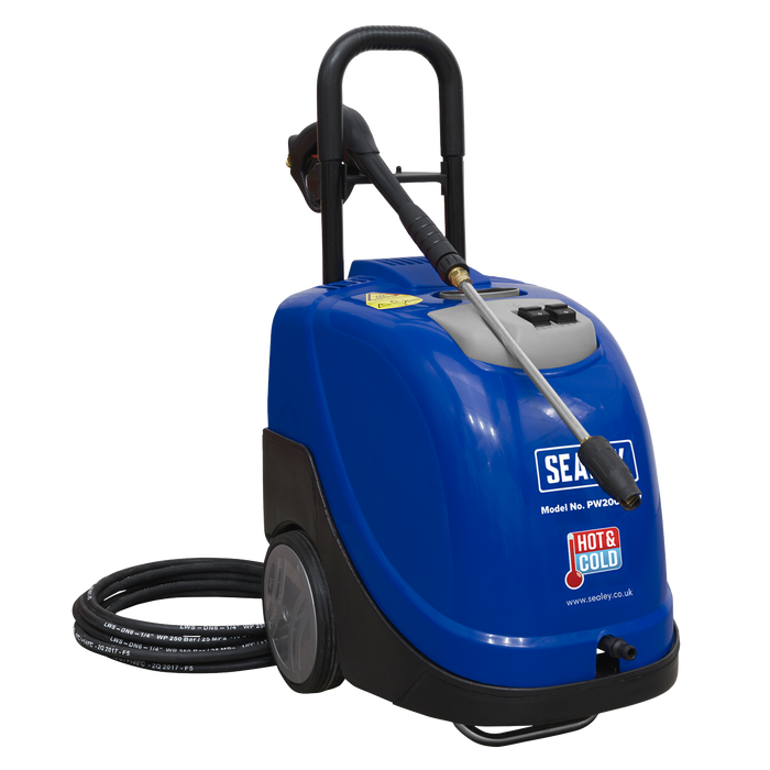 Sealey - PW2000HW Hot Water Pressure Washer 135bar 230V Janitorial, Material Handling & Leisure Sealey - Sparks Warehouse