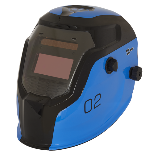 Sealey - PWH2 Auto Darkening Welding Helmet Shade 9-13 - Blue Safety Products Sealey - Sparks Warehouse
