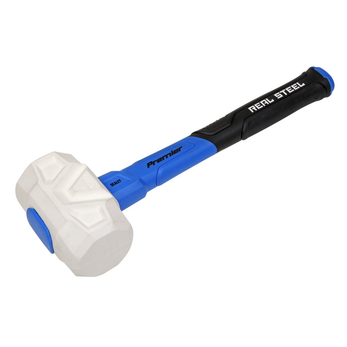 Sealey - RMG16 16oz Rubber Mallet with Fibreglass Shaft Hand Tools Sealey - Sparks Warehouse
