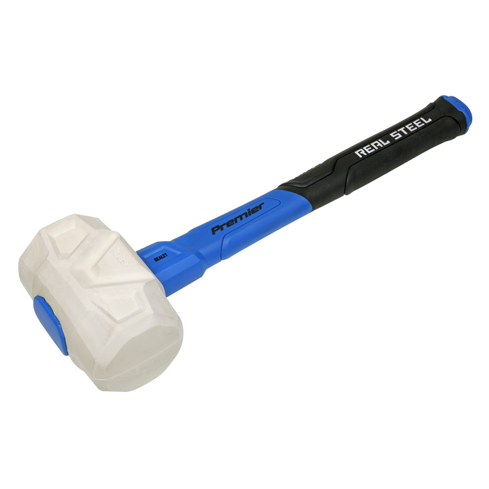 Sealey - RMG24 24oz Rubber Mallet with Fibreglass Shaft Hand Tools Sealey - Sparks Warehouse