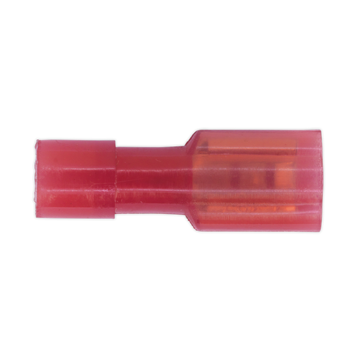 Sealey - RT30 Fully Insulated Terminal 4.7mm Female Red Pack of 100 Consumables Sealey - Sparks Warehouse