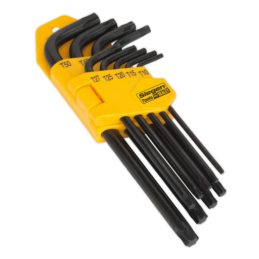 Sealey - S01095 TRX-Star* Key Set 9pc Long Hand Tools Sealey - Sparks Warehouse