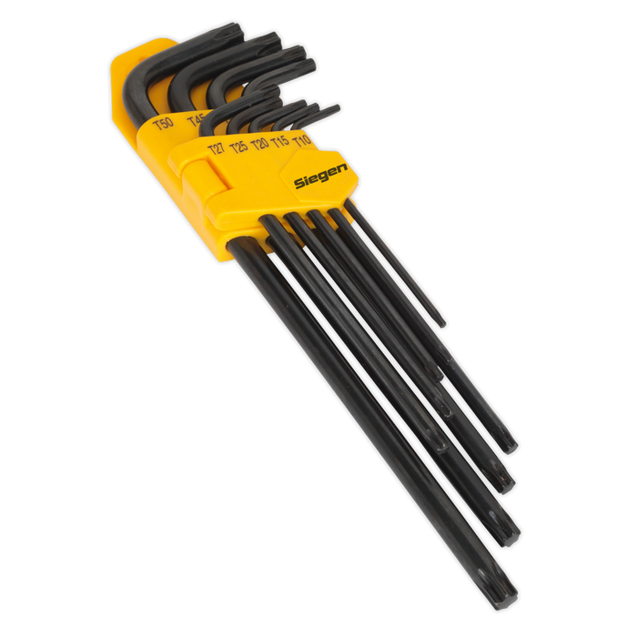 Sealey - S01096 TRX-Star* Key Set 9pc Extra-Long Hand Tools Sealey - Sparks Warehouse