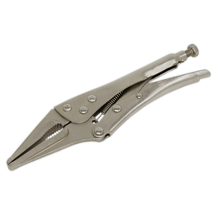 Sealey - S0462 Locking Pliers Long Nose 225mm Hand Tools Sealey - Sparks Warehouse