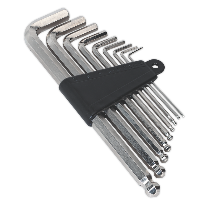 Sealey - S0494 Ball-End Hex Key Set 9pc Metric Hand Tools Sealey - Sparks Warehouse