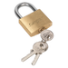 Sealey - S0987 Brass Body Padlock with Brass Cylinder 40mm Storage & Workstations Sealey - Sparks Warehouse