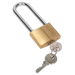 Sealey - S0989 Brass Body Padlock with Brass Cylinder Long Shackle 40mm Storage & Workstations Sealey - Sparks Warehouse