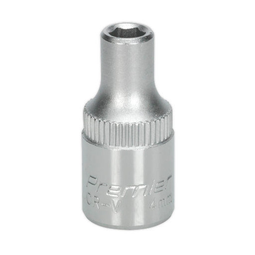 Sealey - S1404 WallDrive® Socket 4mm 1/4"Sq Drive Hand Tools Sealey - Sparks Warehouse
