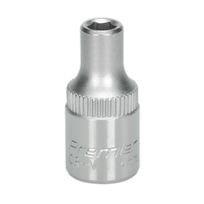 Sealey - S1404 WallDrive® Socket 4mm 1/4"Sq Drive Hand Tools Sealey - Sparks Warehouse